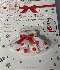 New ELF ON THE SHELF 2012 CLAUS COUTURE Col Collector's Edition Skirt Polka Dot