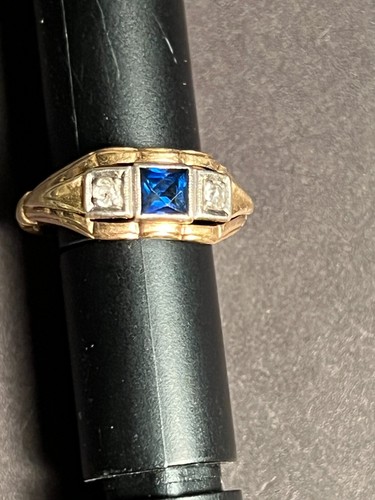 Vintage 1920s Art Deco Estate Jewelry - engagement / cocktail ring - Picture 14 of 15