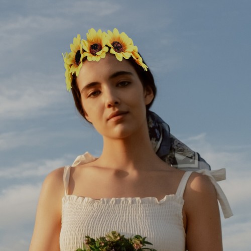 2PCS Wedding Festivals Floral Hair Band Adjustable Ribbon Sunflower Headband - Bild 3 von 11