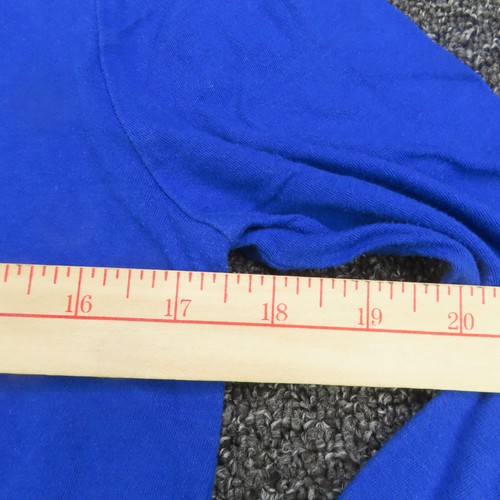 Under Armour Shirt Youth Large Blue Baseball HeatGear Long Sleeve Loose Fit Boys - Picture 3 of 7