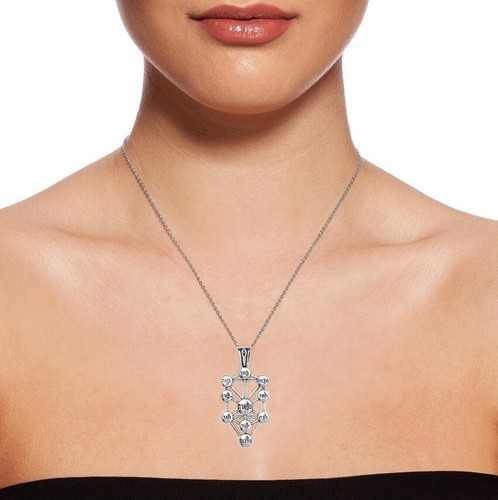 Pendant Amulet Kabbalah 10 Sefirot Tree of Life Sterling Silver Necklace Jewelry - 第 2/6 張圖片
