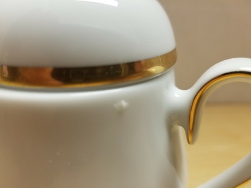 Noritake Ireland Carrie Porcelain Gold Accent Cream/Sugar Set Used Condition  - Picture 7 of 12