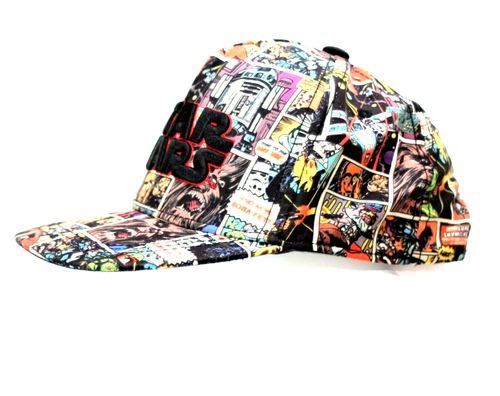 STAR WARS BOBA FETT Comic Panel Snapback Baseball Cap Hat Sze Small 4-7 yrs. old - Picture 4 of 8
