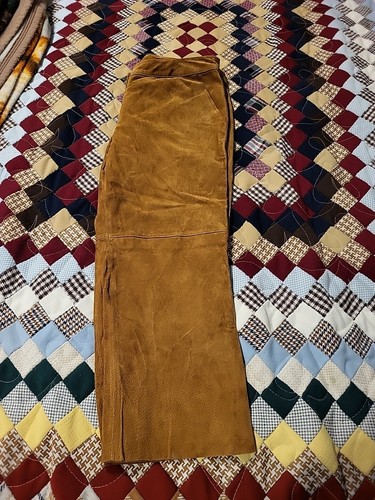 Vintage Express Damen 100 % echtes braunes Lederhose Größe 8 - Bild 3 von 10