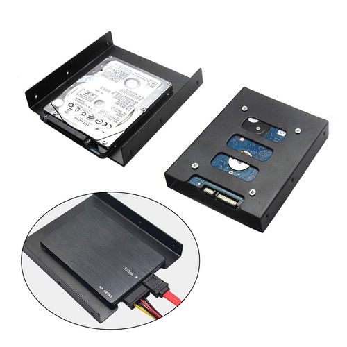 4pcs 2.5" To 3.5" Ssd Hdd Hard Disk Drive Bays Holder Metal Mounting Bracket Ada - Picture 7 of 7