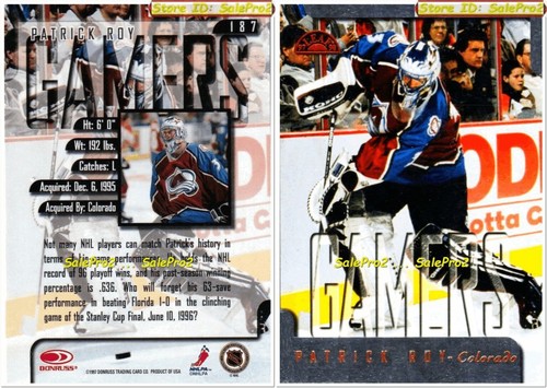 100++ PATRICK ROY SINGLES INSERT GAME JERSEY AUTOGRAPH LIMITED LOT YOU PICK LIST - Picture 78 of 173