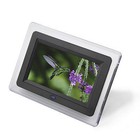White Digital Photo Frames with Clock