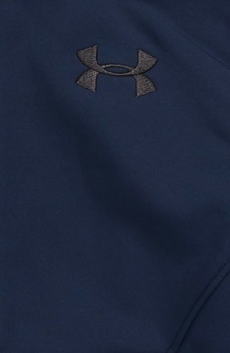 Under Armour Boy's Sim Front Zip Hooded Jacket Academy Navy Blue Size 4 New - Picture 3 of 3