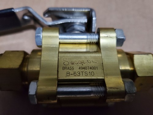 Neu Swagelok B-63TS10 Messing Kugelhahn 1500 PSI NOS - Bild 4 von 4