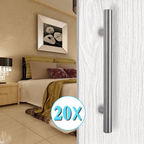 20Pack Brushed Nickel Kitchen Cabinet Pulls Stainless Steel Drawer T Bar Handles - Picture 14 of 23
