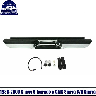 Rear Bumper Complete Assembly For 1988-2000 Chevy Silverado GMC Sierra ...