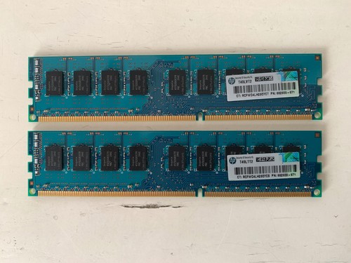 RAM ECC Hynix HMT351U7CFR8C-PB 8GB 2x4GB PC3-12800E DDR3 1600 MHz HP 662609-571 - Foto 2 di 3