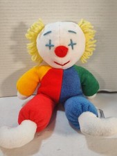 VINTAGE EDEN THE BABY CLOWN RED BLUE OUTFIT STUFFED ANIMAL PLUSH TOY