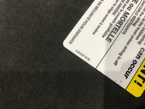 07-14 MERCEDES BENZ AMG S63 W221 W216 OEM BLACK ALCANTARA SUNVISORS SUN VISORS - Picture 9 of 9