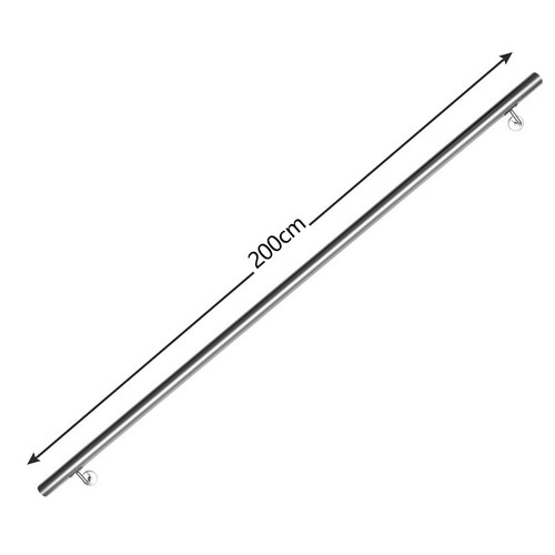Edelstahl Handlauf Geländer Wandhandlauf Treppengeländer 50-200cm Handlaufset - Bild 22 von 22