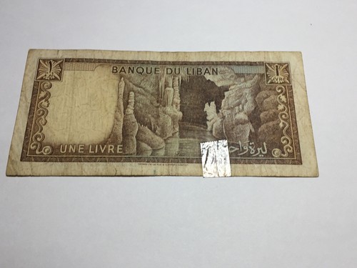Billet Liban 1 Livre (3-43/1) - Foto 2 di 2