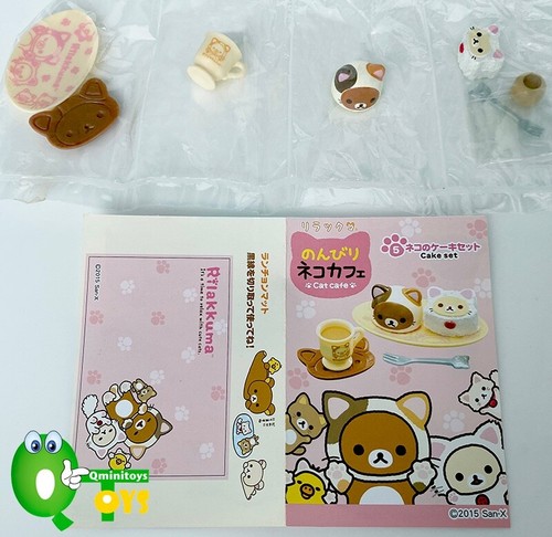 Raro 2015 Re-Ment Rilakkuma Cat Café Juego Completo de 8 piezas - Imagen 12 de 18