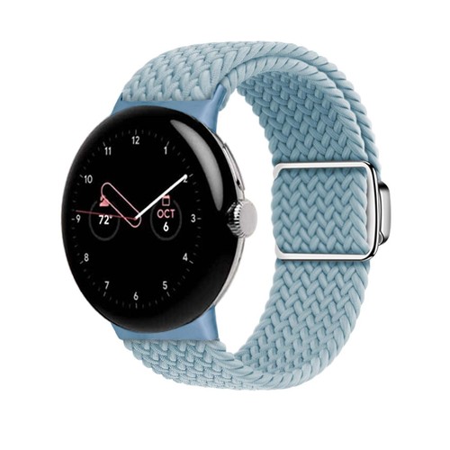 Pour Google Watch 3 45mm/1/2/3 41mm Slim Réglable Magnétique Bracelet Nylon Extensible - Photo 22 sur 29