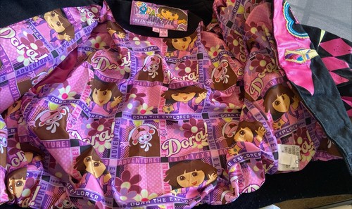 Nickelodean Dora the Explorer Girl's S. 5-6 Embroidered Bomber Jacket JH Design - Picture 8 of 11