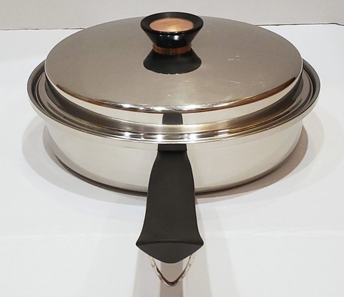 Duncan Hines Regal Ware 3-Ply 18-8 Stainless Steel 10.5" Skillet Frying Pan/lid - Bild 6 von 12