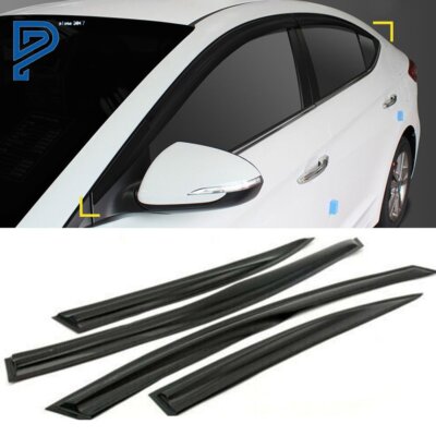 Window Visor Vent For Hyundai Elantra 2017 2019 New Rain Wind Sun Guard  4PCS