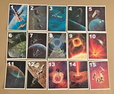 Soviet Space postcards cosmos space program futuristic astronauts spaceman