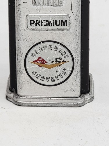 Miniature Gas Pump General Motors Chevrolet Corvette Car Automobile Metal 3.5" H - Picture 3 of 10