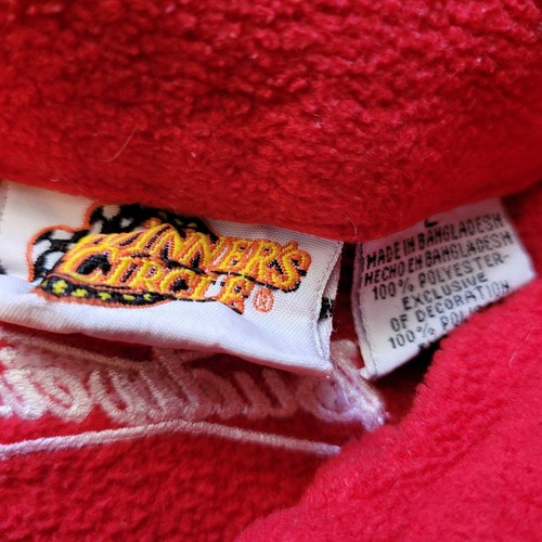 Dale Earnhardt Jr Budweiser 1/4 Zip Long Sleeve Red Pullover Fleece Mens Large  - Bild 3 von 3