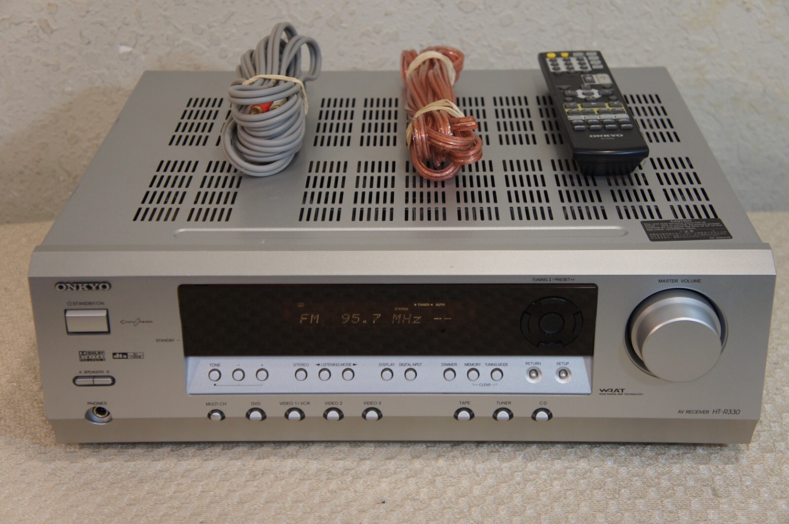 ONKYO HTR330 A/V RECEIVER WITH EXTRA eBay