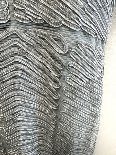NEW! Phase Eight UK18 Eur46 US14 sea salt (blue) tapework on mesh lined dress - Picture 7 of 12