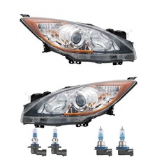 Scheinwerfer Set links rechts inkl. Premium Lampen für Mazda 3 BL mit LWR Motor