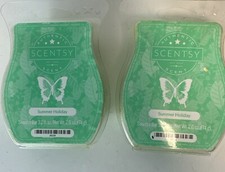 Scentsy 'Summer Holiday' Set 2 Wax Bars New Green SH