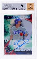 2015 Finest Joc Pederson First Auto Green Refractor #FFAJP /99 BGS 9