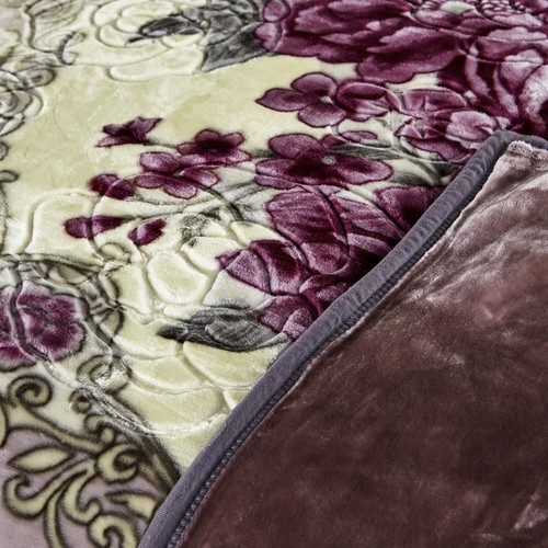 Queen King Fleece Blanket Plush Rachel 2Ply Reversible Heavy Bed Blanket 5-10lbs - Picture 71 of 100