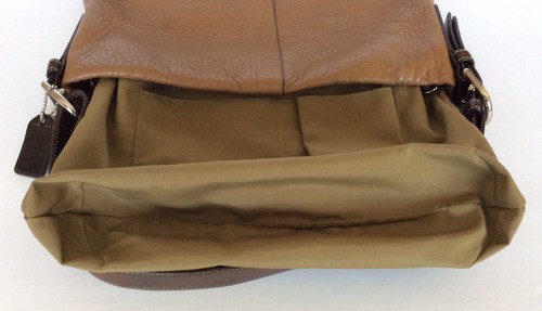 Coach Brown Thick Pebbled Leather Shoulder Bag No# C0782-F10940 - Picture 7 of 9