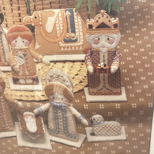 Set presepe vintage Daydreams Dick Martin kit ricamo crewello - Foto 7 di 11