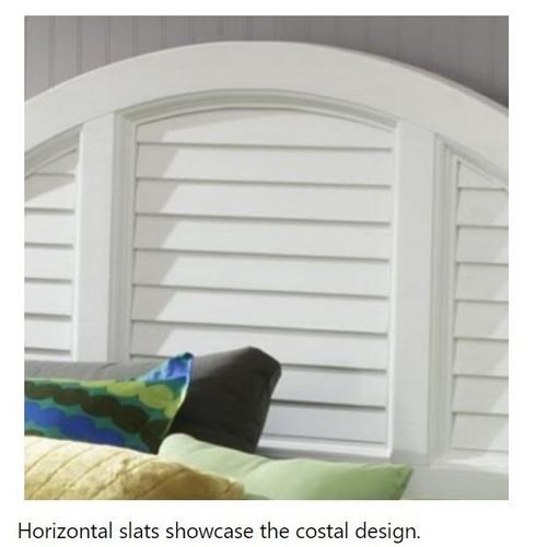 Home Styles Bermuda Twin HEADBOARD ONLY - Brushed Off White - NO LEGS/FRAME - Picture 3 of 6