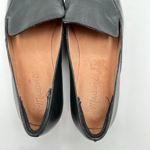 Madewell The Frances Skimmer Loafers Shoes Womens 8.5 Black Leather Slip On - Picture 7 of 9