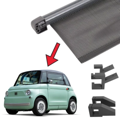Kit Tenda Parasole Scorrevole Per Fiat topolino AMI Tenda Inclusa -Nera Raggi UV - Bild 1 von 4