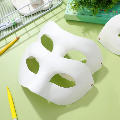 15Pcs Diy Painting Masks for Masquerade and Costume Celebration - Picture 3 of 12