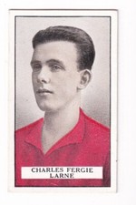1926 Gallaher Famous Footballers #50 CHARLES FERGIE ✦ LARNE F.C.