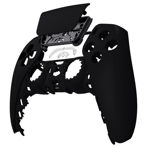 eXtremeRate Black Soft Touch Touchpad Front Top Shell Cover For ps5 Controller - Afbeelding 5 van 29