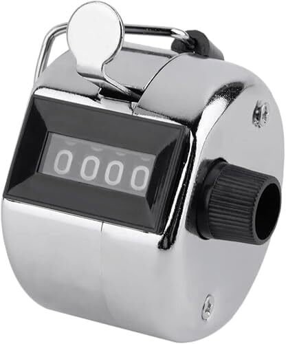 1Pc Manual Counter 4 Digit Hand Tally Counters Metal Hand Held Clicker Mechan... - Picture 1 of 1