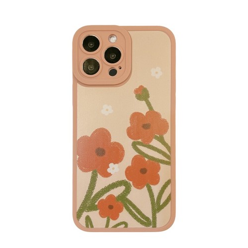 Casing iPhone Cute Orange Blossom Flower iPhone Case 14 Pro Max 13 12 Casing  - Picture 1 of 7