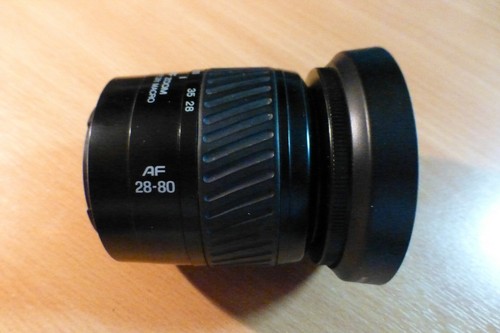 MINOLTA AF 28-80mm BLACK for SONY ALPHA a200 a33 a450 a350 a330 a380 etc Tidy! - Picture 1 of 4