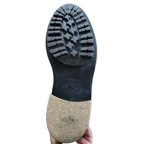 Women's Aquatalia Orianna Weatherproof Combat Boots Black Suede Lace SZ 8.5 - Picture 7 of 9