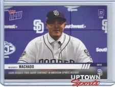 2019 Topps Now Manny Machado Padres Sign Biggest Free Agent Contract #ST-1
