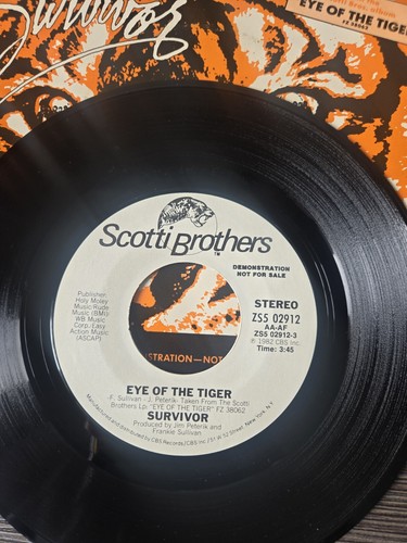 Survivor - Eye Of The Tiger / Take You On A Saturday - 45 RPM Record 7" 1982 NM - Picture 7 of 9