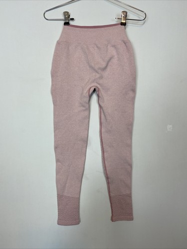 NUX pink pastel stretch yoga gym leggings Pants Womens Size XL stretchy athletic - Picture 10 of 10
