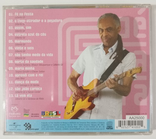 GILBERTO GIL - FE NA FESTA - 2010 BRASILIANISCHES CD ALBUM - Bild 2 von 3